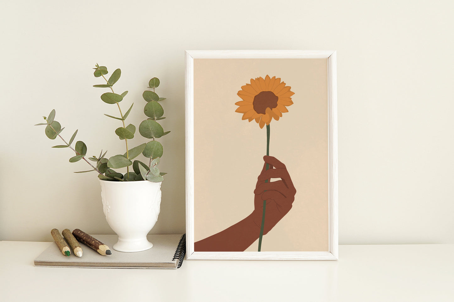 Sun Flower Hand Art Print, Human Rights Poster, Hand Holding Flowers, Hands Wall Print, Love Multicultural, Abstrack hand art, Flower wall.