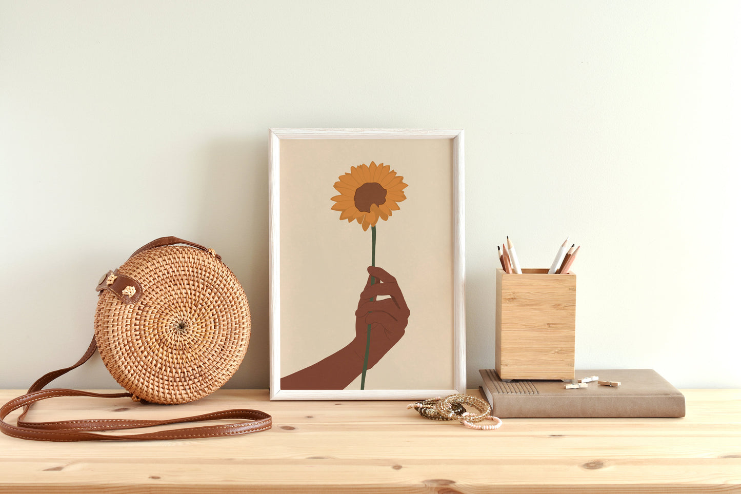 Sun Flower Hand Art Print, Human Rights Poster, Hand Holding Flowers, Hands Wall Print, Love Multicultural, Abstrack hand art, Flower wall.