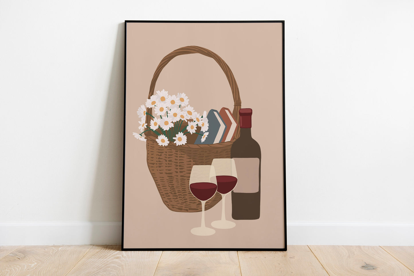 Floral Poster, Flower Print, Flower Abstract Art, Boho Print, Botanical Prints, Minimalist Printable Wall Art, Gallery Wall Art.