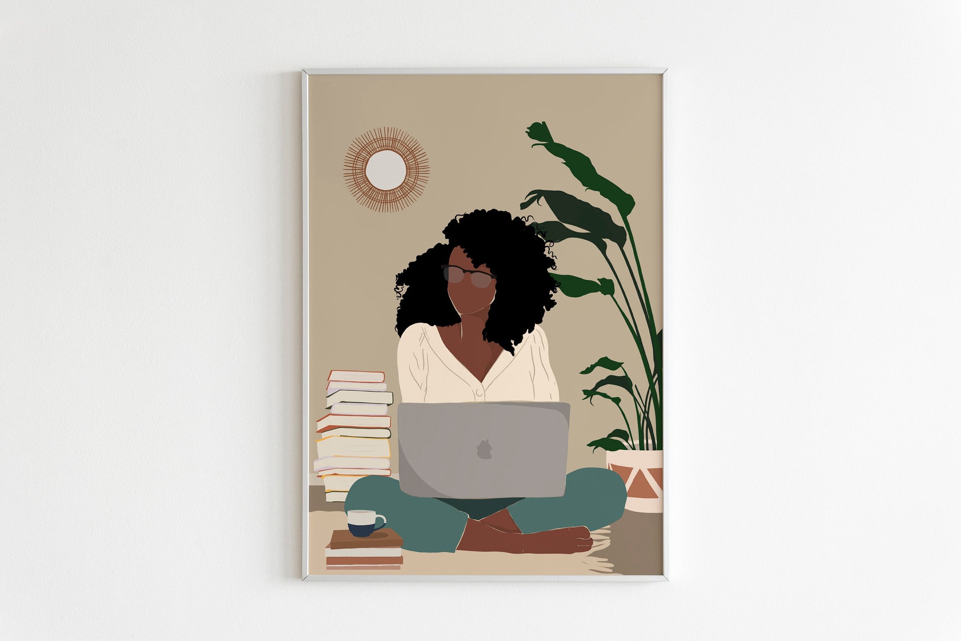 Black art, Black woman poster, African American art, Book lover art, African Woman Wall Art, Boss Girl, Boho Wall Art, Office Wall Decor.