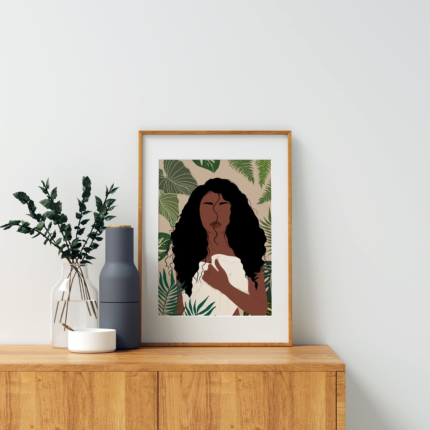 Black Art, Black Woman Art, African American Art, INSTANT DOWNLOAD, Digital File, Black Girl Art Print, Woman Art Decor, Boho Wall Art.