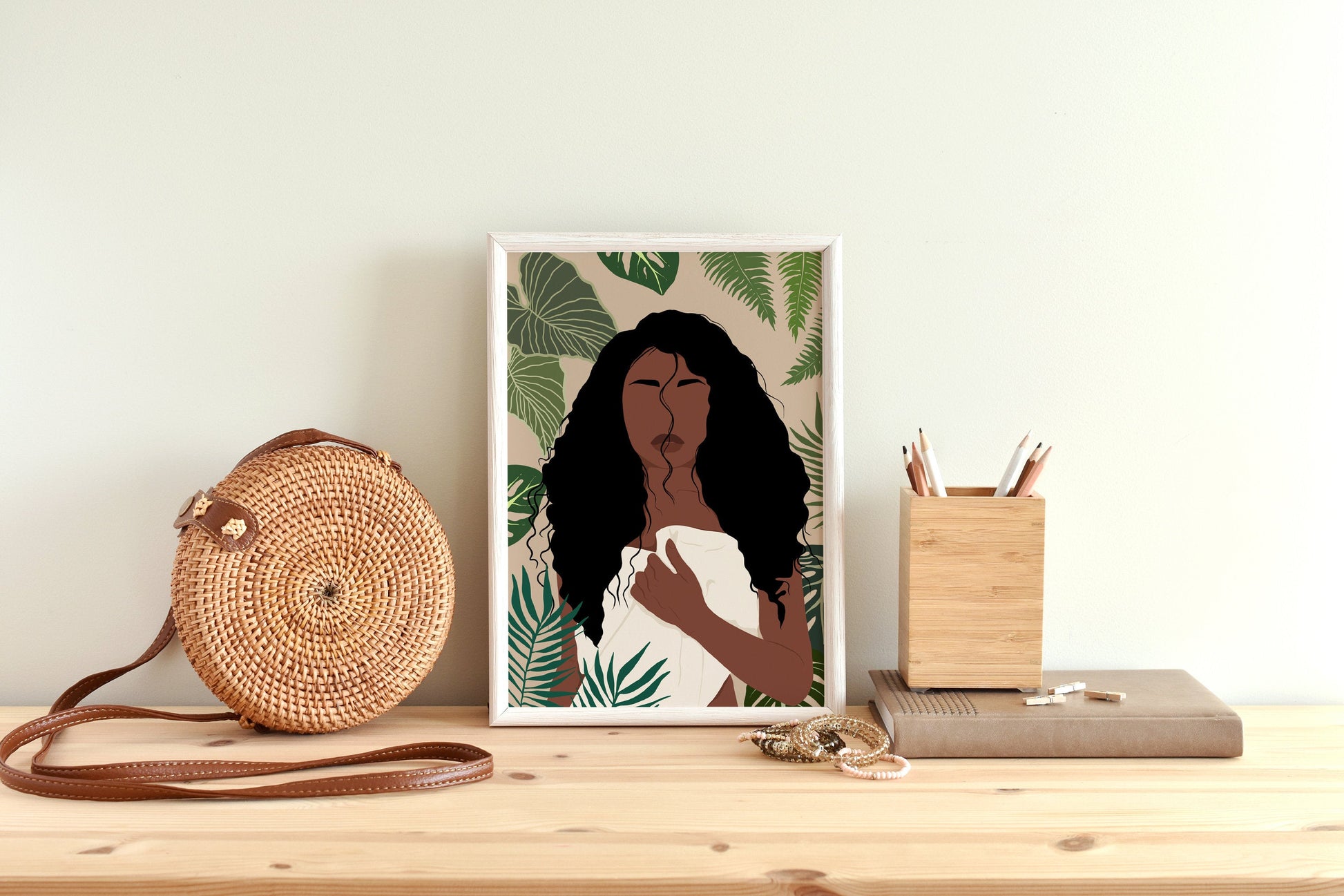 Black Art, Black Woman Art, African American Art, INSTANT DOWNLOAD, Digital File, Black Girl Art Print, Woman Art Decor, Boho Wall Art.