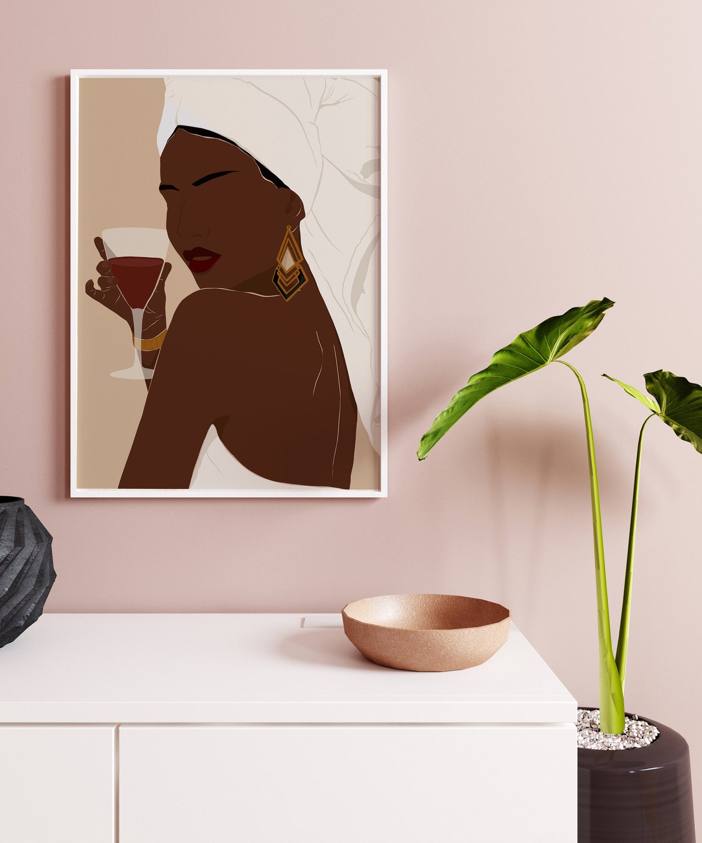 Black art, Fashion woman art, Black women art, African woman wall art, African American art, Modern Art, Woman poster, Boho woman wall art.