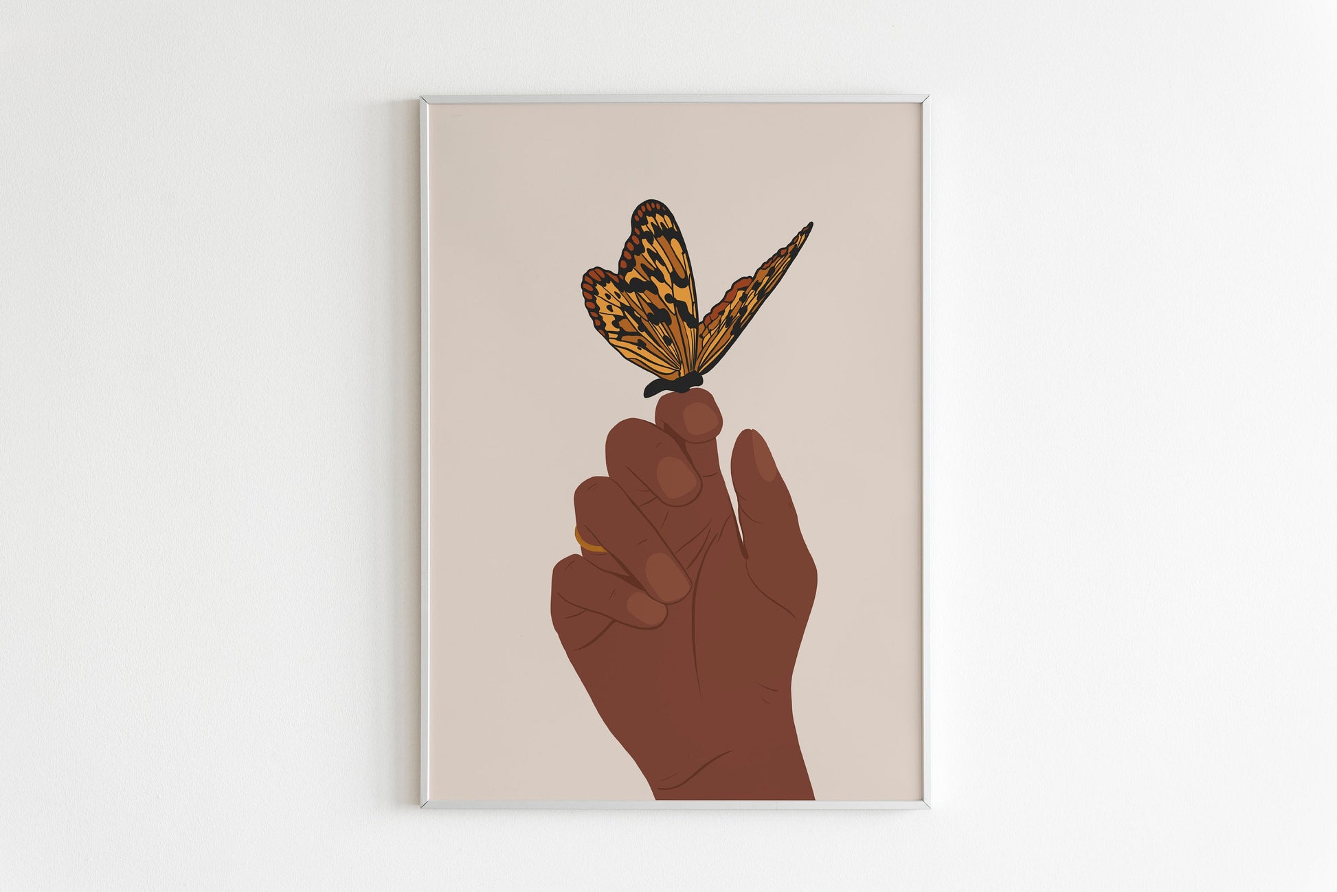 Black art, Hand with butterfly art, Abstract Hand Art Print, Hands Wall Print, Printable Wall Art, Black Hands Poster ,Boho Hands poster.