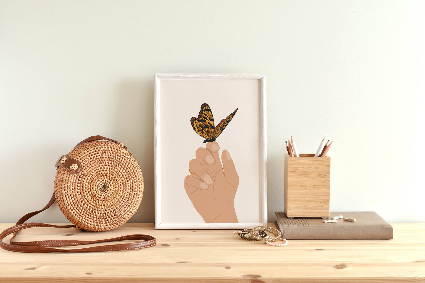Abstract hand, Hand with butterfly art, Abstract Hand Art Print, Hand Wall Print, Printable Wall Art, Hands Poster ,Boho Hands poster.