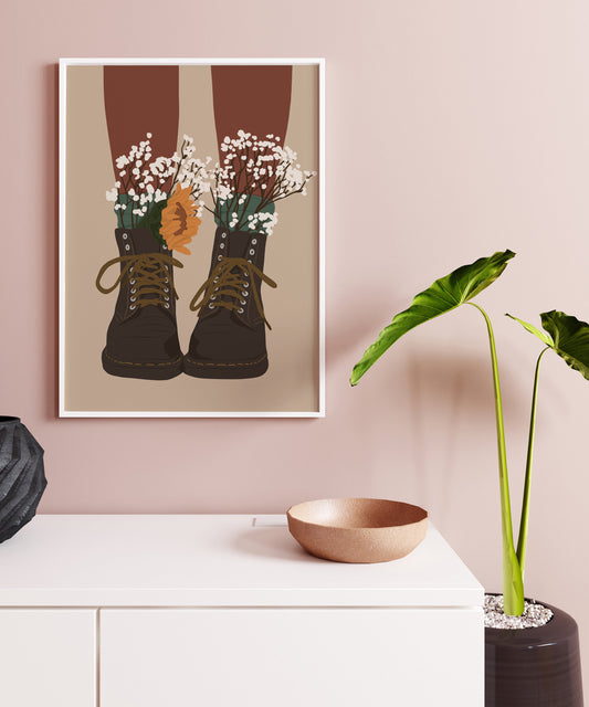 Fashion art, Black art, Black woman art, African American Art Decor, Boho Poster, Woman poster