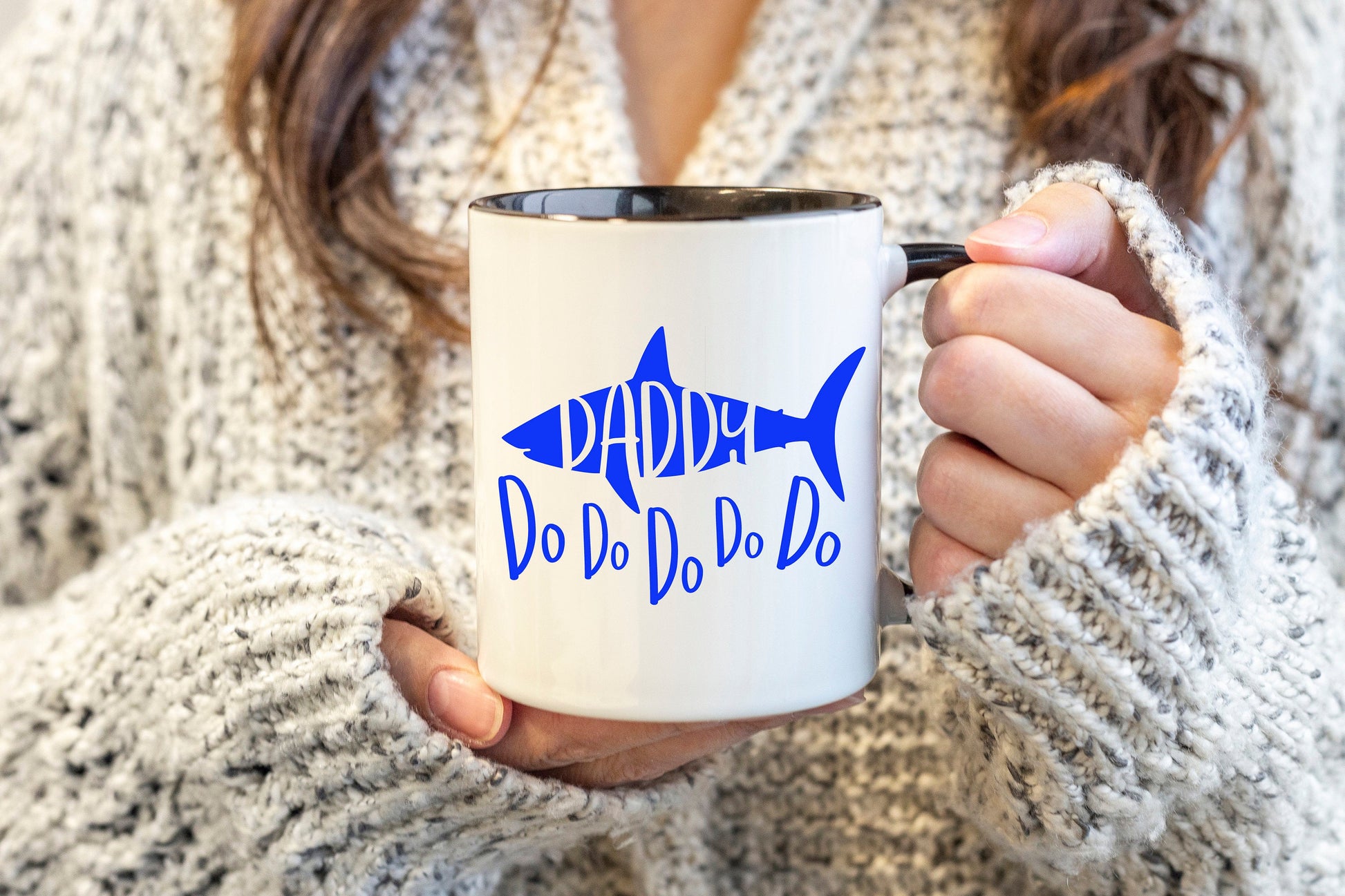 Daddy Shark Mug, Dad Shark Gift, Father Funny Mug, Father's Day Gift, Gift For Dad, Birthday Present For Dad, Shark Doo Doo Mug , Coffee Cup