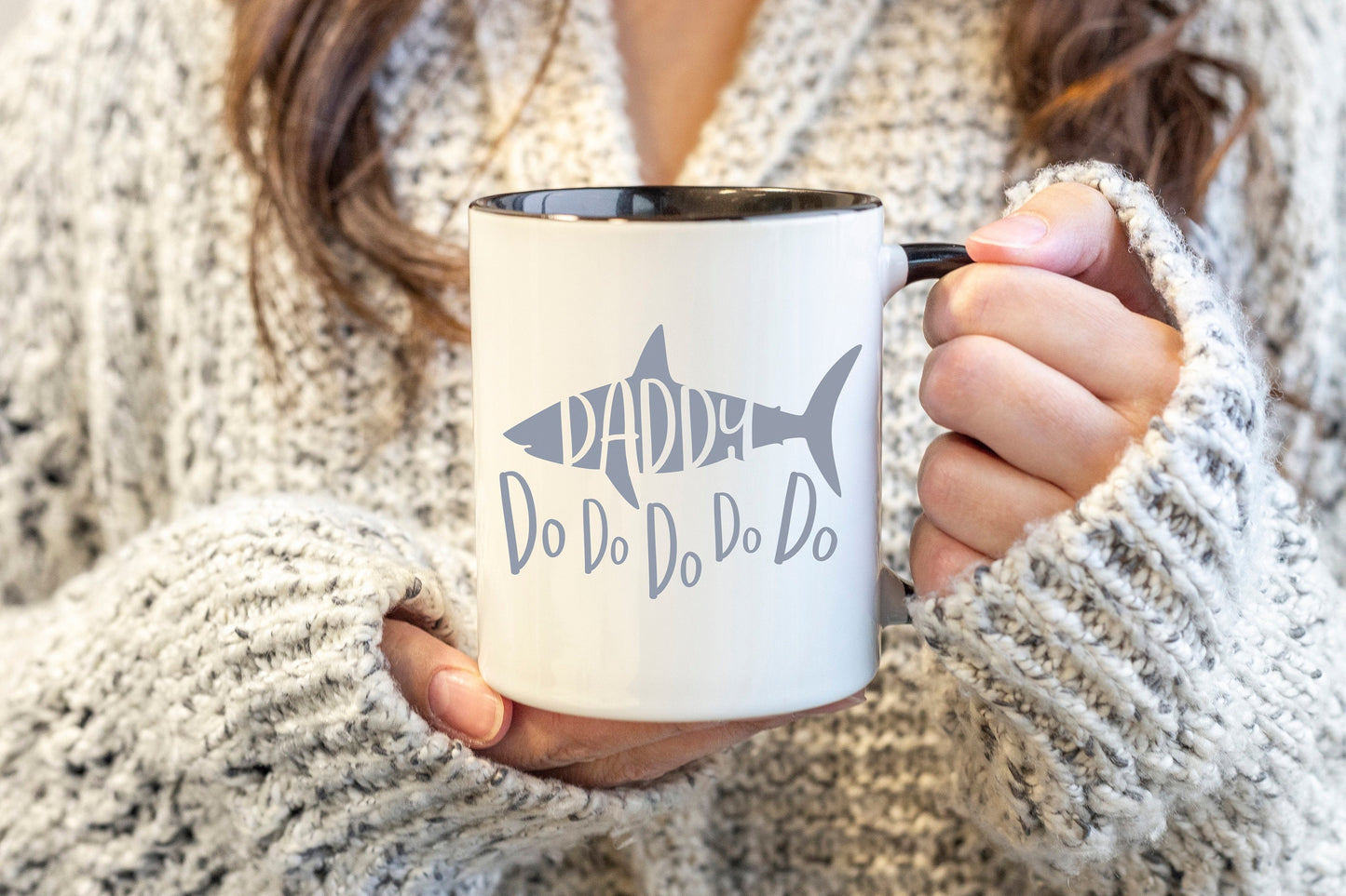 Daddy Shark Mug, Dad Shark Gift, Father Funny Mug, Father's Day Gift, Gift For Dad, Birthday Present For Dad, Shark Doo Doo Mug , Coffee Cup