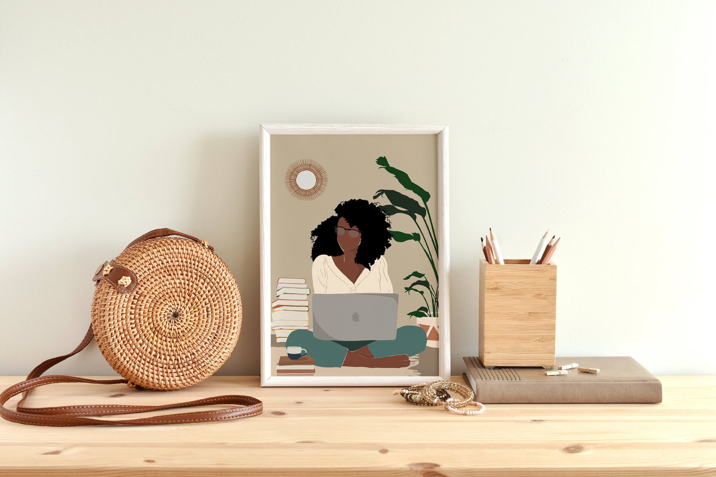 Black Woman Art, Black Poster, Book Lover Art, African American Woman Art, Boss Girl Art, Office Wall Art, Wall Decor, Poster Art, Print Art