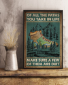 Hiking Camping Poster Of All The Paths You Take In Life Vintage Room Home Decor Wall Art Gifts Idea - Mostsuit