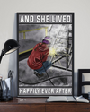 Welder Girl Poster And She Lived Happily Ever After Vintage Room Home Decor Wall Art Gifts Idea - Mostsuit