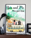 Camping Couple Love Dogs Poster You And Me We Got This Vintage Room Home Decor Wall Art Gifts Idea - Mostsuit