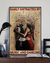 Romantic Couple Dancing Canvas Prints Easily Distracted By Music Dancing Vintage Wall Art Gifts Vintage Home Wall Decor Canvas - Mostsuit