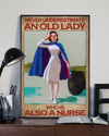 Nursing Canvas Prints Never Underestimate An Old Woman Who Is Also A Nurse Vintage Wall Art Gifts Vintage Home Wall Decor Canvas - Mostsuit