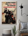 Motorcycle Canvas Prints Everything Will Kill You Choose Something Fun Vintage Wall Art Gifts Vintage Home Wall Decor Canvas - Mostsuit