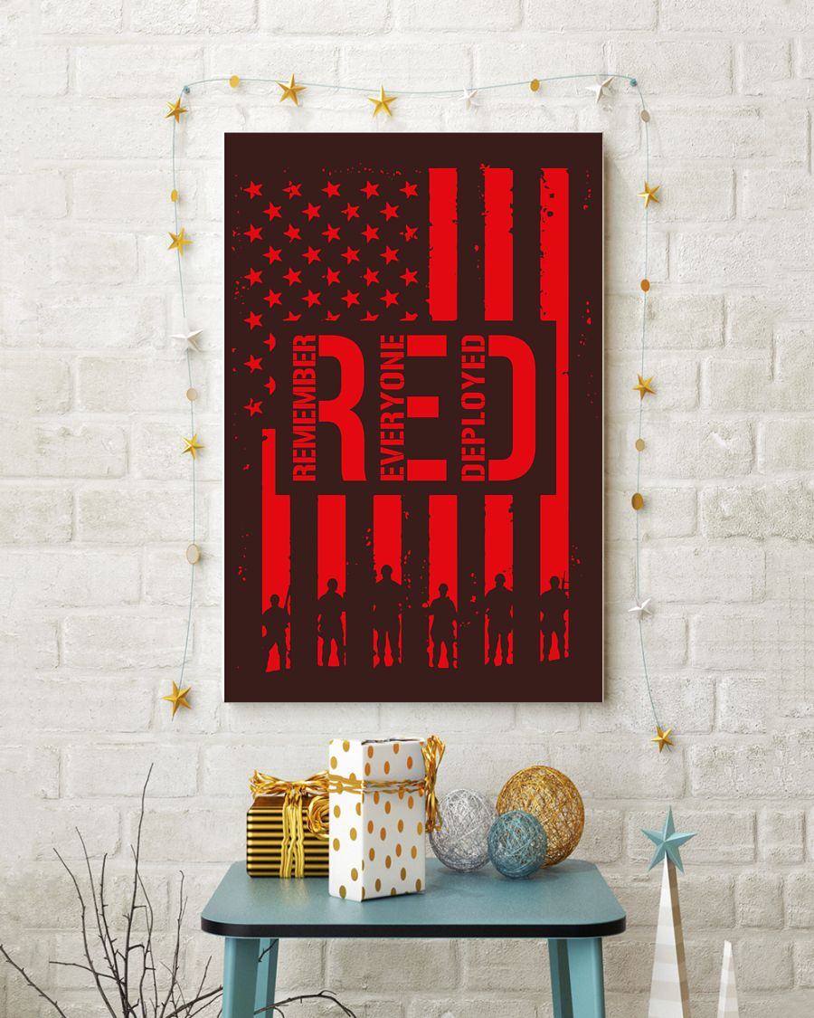 Veteran Remember Everyone Deployed Canvas Prints Vintage Wall Art Gifts Vintage Home Wall Decor Canvas - Mostsuit