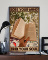 Book Loves Canvas Prints Lose My Mind And Find My Soul Vintage Wall Art Gifts Vintage Home Wall Decor Canvas - Mostsuit
