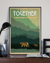 Bear Poster Together Is Our Favorite Place To Be Vintage Room Home Decor Wall Art Gifts Idea - Mostsuit