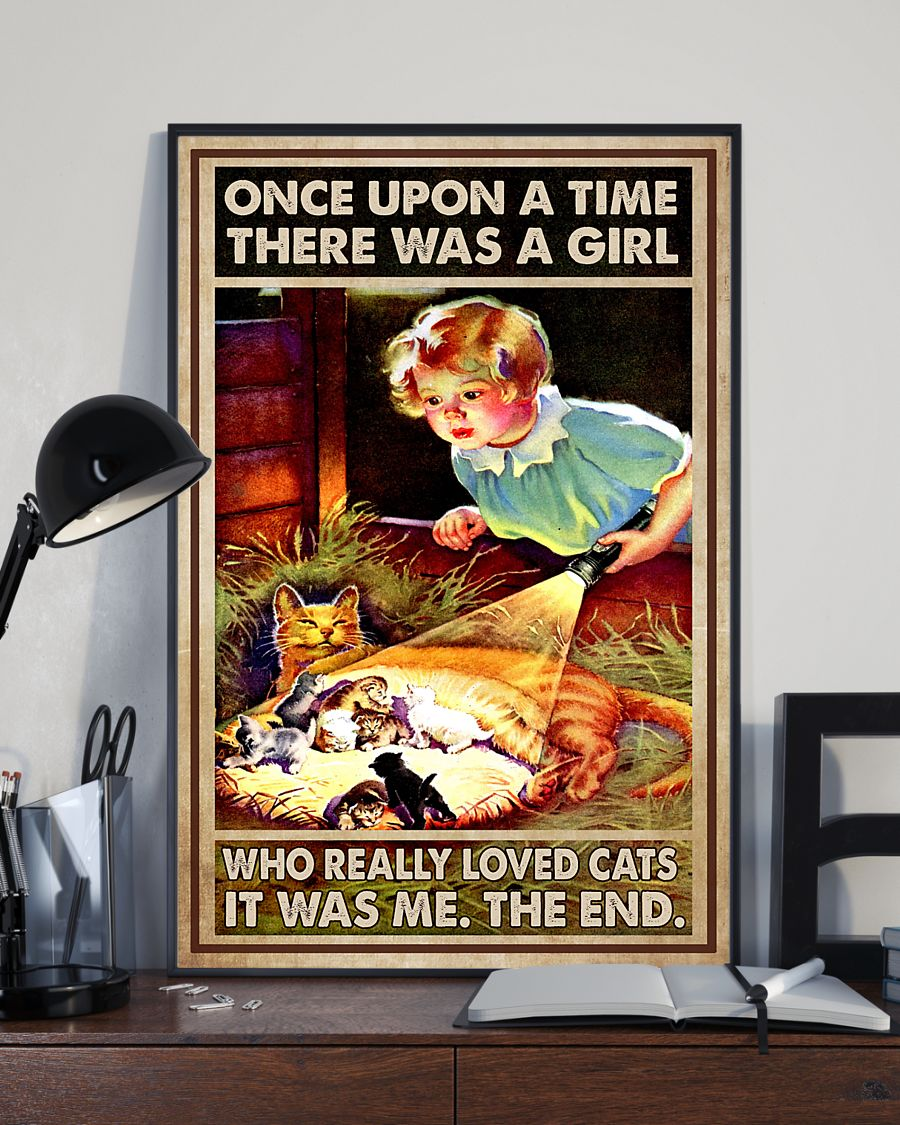 Cat Mom Cat Lovers Canvas Prints Once Upon A Time Vintage Wall Art Gifts Vintage Home Wall Decor Canvas - Mostsuit