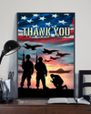 Thank All Veterans Poster Vintage Room Home Decor Wall Art Gifts Idea - Mostsuit