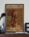 Black Girl Afro Woman Poster I Am The Storm Vintage Room Home Decor Wall Art Gifts Idea - Mostsuit
