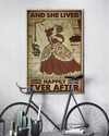 Singer Poster And She Lived Happily Ever After Vintage Room Home Decor Wall Art Gifts Idea - Mostsuit