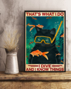 Black Cat Poster That's What I Do I Dive And I Know Things Vintage Room Home Decor Wall Art Gifts Idea - Mostsuit