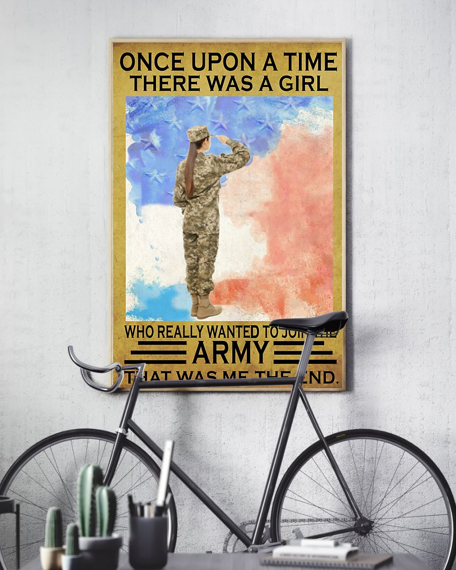 The Girl Joined The Army Poster Once Upon A Time Vintage Room Home Decor Wall Art Gifts Idea - Mostsuit
