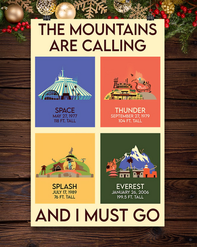 Hiking Climbing Poster The Mountains Are Calling And I Must Go Vintage Room Home Decor Wall Art Gifts Idea - Mostsuit