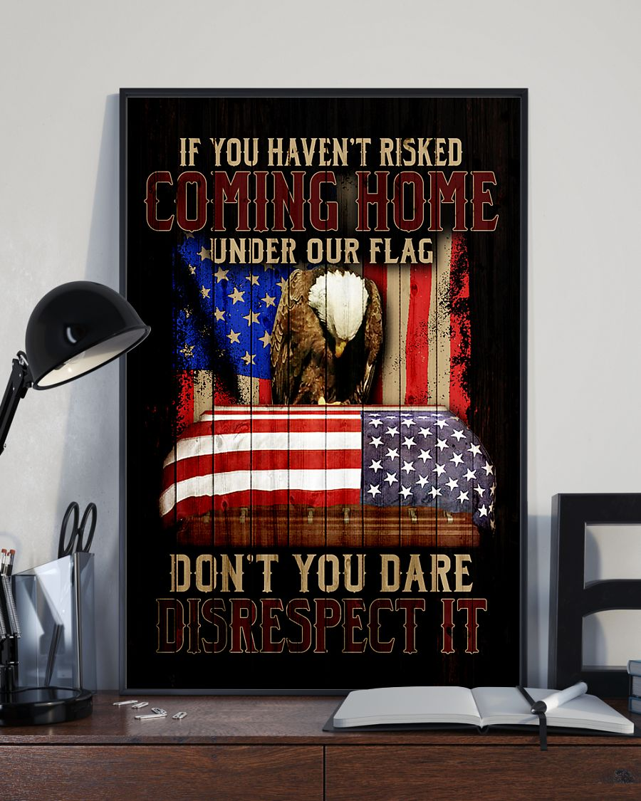 Veteran Eagle Canvas Prints Coming Home Under Our Flag Vintage Wall Art Gifts Vintage Home Wall Decor Canvas - Mostsuit