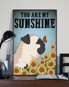 Pug Sunflower Canvas Prints You Are My Sunshine Vintage Wall Art Gifts Vintage Home Wall Decor Canvas - Mostsuit