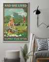 Garden She Lived Happily Ever After Poster Gardening Gardener Vintage Room Home Decor Wall Art Gifts Idea - Mostsuit