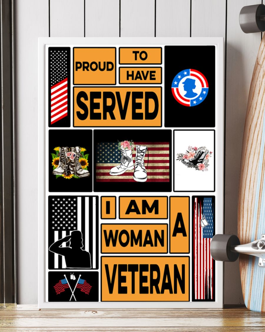 Female Veteran Canvas Prints She Wore Combat Boots Vintage Wall Art Gifts Vintage Home Wall Decor Canvas - Mostsuit