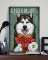 Alaskan Malamute Flower Company Poster Dog Loves Vintage Room Home Decor Wall Art Gifts Idea - Mostsuit