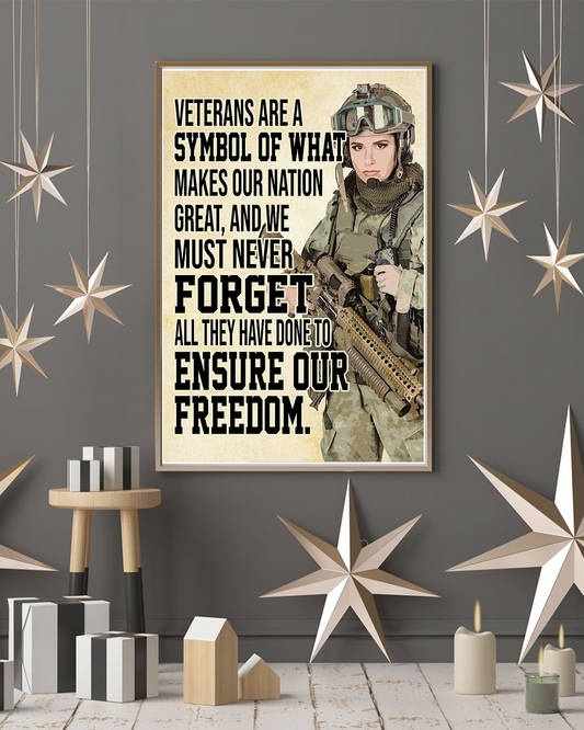 Veteran The Symbol Of American Canvas Prints Vintage Wall Art Gifts Vintage Home Wall Decor Canvas - Mostsuit