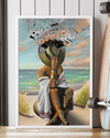Musical Black Girl On The Beach Canvas Prints Kind Strong Successful Smart Vintage Wall Art Gifts Vintage Home Wall Decor Canvas - Mostsuit