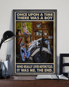 Motorcycle Loves Canvas Prints Once Upon A Time Vintage Wall Art Gifts Vintage Home Wall Decor Canvas - Mostsuit