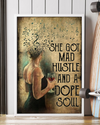 Girl Music And Wine She Got Mad Hustle And A Dope Soul Poster Vintage Room Home Decor Wall Art Gifts Idea - Mostsuit