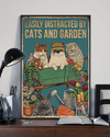 Cat Gardening Canvas Prints Easily Distracted By Cats And Garden Vintage Wall Art Gifts Vintage Home Wall Decor Canvas - Mostsuit