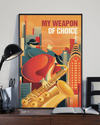 Trumpet Music Canvas Prints My Weapon Of Choice Vintage Wall Art Gifts Vintage Home Wall Decor Canvas - Mostsuit