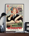 Geography Loves Poster Once Upon A Time There Was A Girl Vintage Room Home Decor Wall Art Gifts Idea - Mostsuit