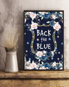 Back The Blue Flower Canvas Prints Vintage Wall Art Gifts Vintage Home Wall Decor Canvas - Mostsuit