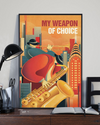 Trumpet Music Poster My Weapon Of Choice Vintage Room Home Decor Wall Art Gifts Idea - Mostsuit