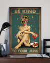 Tattoo Book Girl Canvas Prints Be Kind To Your Mind Vintage Wall Art Gifts Vintage Home Wall Decor Canvas - Mostsuit