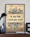 Flower Canvas Prints In My Life I Love You More Vintage Wall Art Gifts Vintage Home Wall Decor Canvas - Mostsuit