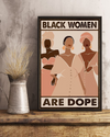Afro Women Black Girl Poster Black Women Are Dope Room Home Decor Wall Art Gifts Idea - Mostsuit