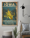 Iowa Poster Feet Leave Heart Always Be Vintage Room Home Decor Wall Art Gifts Idea - Mostsuit