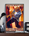 Trumpet Loves Poster That's What I Do I Play Trumpet Vintage Room Home Decor Wall Art Gifts Idea - Mostsuit