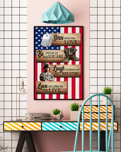 Veteran Poster Be Proud Of Who You Are Vintage Room Home Decor Wall Art Gifts Idea - Mostsuit