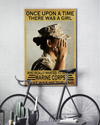 The Girl Joined The USMC Poster Once Upon A Time Vintage Room Home Decor Wall Art Gifts Idea - Mostsuit